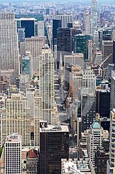 Aerial view of fifth avenue, USA