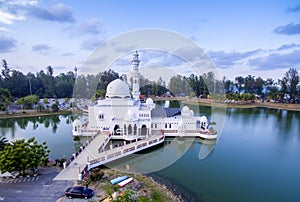 Aerial view floating mosque photo