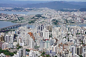 Aerial view of Florianopolis, Santa Catarina, Brazil