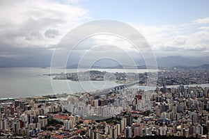 Aerial view of Florianopolis-SC Brazil photo