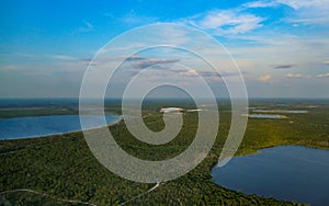 Aerial View of Florida Lakes