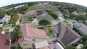 Aerial view of Florida neighborhoods