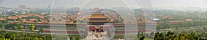 Aerial view of Forbidden City. Beijing. China