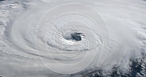 Aerial view of formation of a cyclone