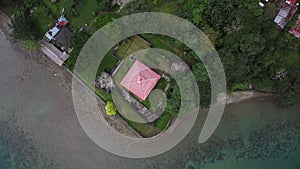Aerial view of Fort Amsterdam, Ambon, Central Maluku, Indonesia