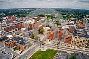 Aerial View of Fort Dodge, Iowa in Summer