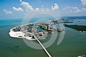 Aerial view of Fort Myers Beach