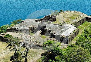 Aerial view of Fort Sherman at Toro Point, Panama Canal photo