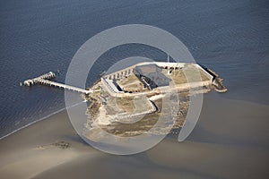 Aerial view of fort sumter photo