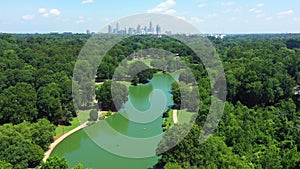 Aerial view of Freedom Park in Charlotte North Carolina