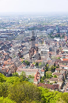 Aerial view of Freiburg im Breisgau, Germany