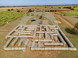 Aerial view of the fun Daze in a Maze