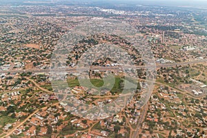 Aerial view of Gaborone