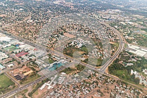 Aerial view of Gaborone photo