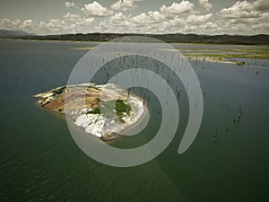 Aerial View of Gatun Lake, Panama Canal photo