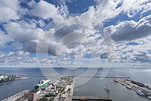 Aerial view of Gdynia photo