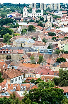 Aerial view from Gediminas tower