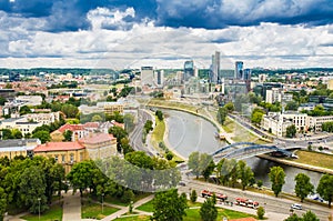 Aerial view from Gediminas tower