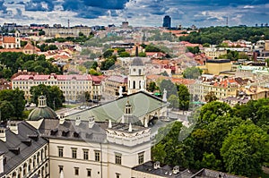 Aerial view from Gediminas tower