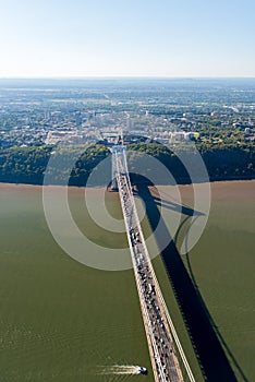 Aerial View of George Washington Bridge, New York/New Jersey