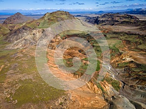 Aerial View Of A Geothermal Area