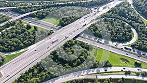 German motorways seen from above photo