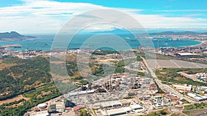 Aerial view. Gibraltar-San Roque Refinery, Southern Spain.