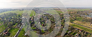 aerial view of Giethoorn, the Netherlands