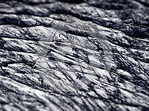 Aerial view of glacier from above, ice texture landscape, beautiful nature blue background from Iceland