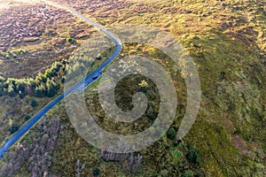 Aerial view from Glengesh Pass by Ardara, Donegal, Ireland