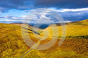 Aerial view from Glengesh Pass by Ardara, Donegal, Ireland