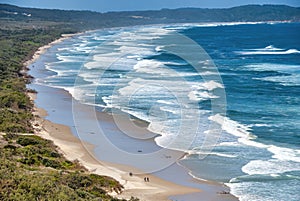 Aerial view of Gold Coast in the beautiful Queensland, Australia