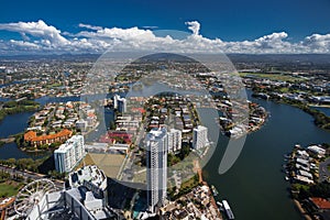 Aerial view of the Gold Coast hinterland