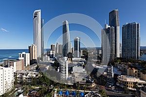 Aerial view of Gold Coast , home for 2018 Commonwealth Games