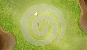 Aerial view of Golf course