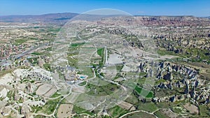 Aerial view Goreme National Park, Cappadocia