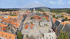 Aerial view of Goslar in Germany