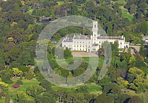 Aerial View of Government House in Melbourne, Victoria