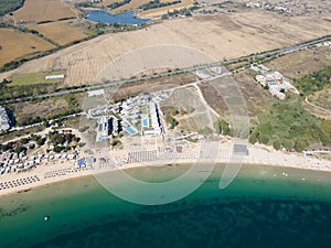 Aerial view of Gradina (Garden) Beach  Bulgaria