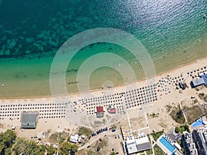 Aerial view of Gradina (Garden) Beach  Bulgaria