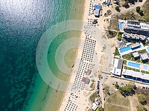 Aerial view of Gradina (Garden) Beach  Bulgaria