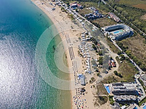 Aerial view of Gradina (Garden) Beach  Bulgaria