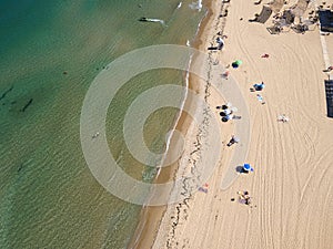 Aerial view of Gradina Garden Beach, Bulgaria