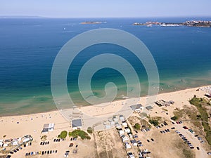 Aerial view of Gradina Garden Beach, Bulgaria