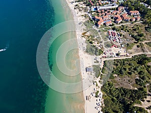 Aerial view of Gradina Garden Beach, Bulgaria