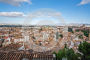 Aerial view of Granada Downtown - Granada, Andalusia, Spain photo