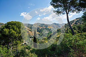 Aerial view of Granada and Sacromonte Abbey - Granada, Andalusia, Spain photo