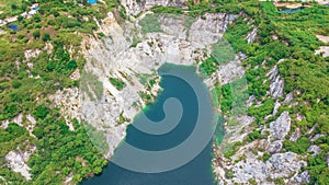 An aerial view of  Grand Canyon Chonburi Thailand ,Landmark  in Chonburi Thailand