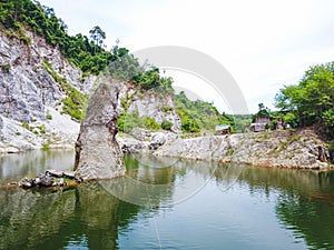 Aerial view of grand canyon Khanom - Nakhon Si  Thammarat