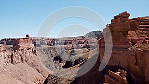 Aerial view of Grand Canyon National Park, Colorado, USA. Stock. Aerial View of River inside the Grand Canyon From